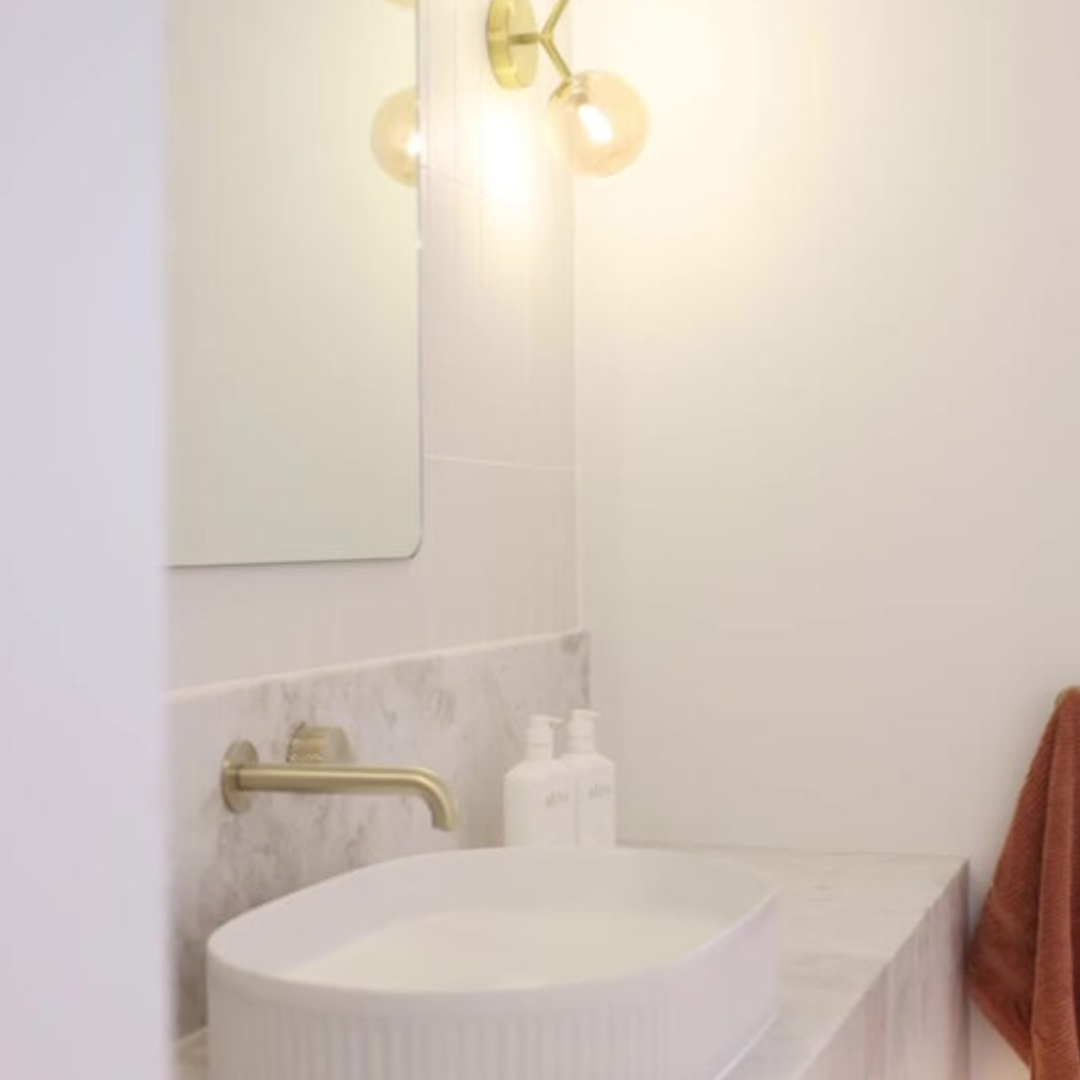 Robinet de lavabo encastré Valencia – Progressif - Or brossé