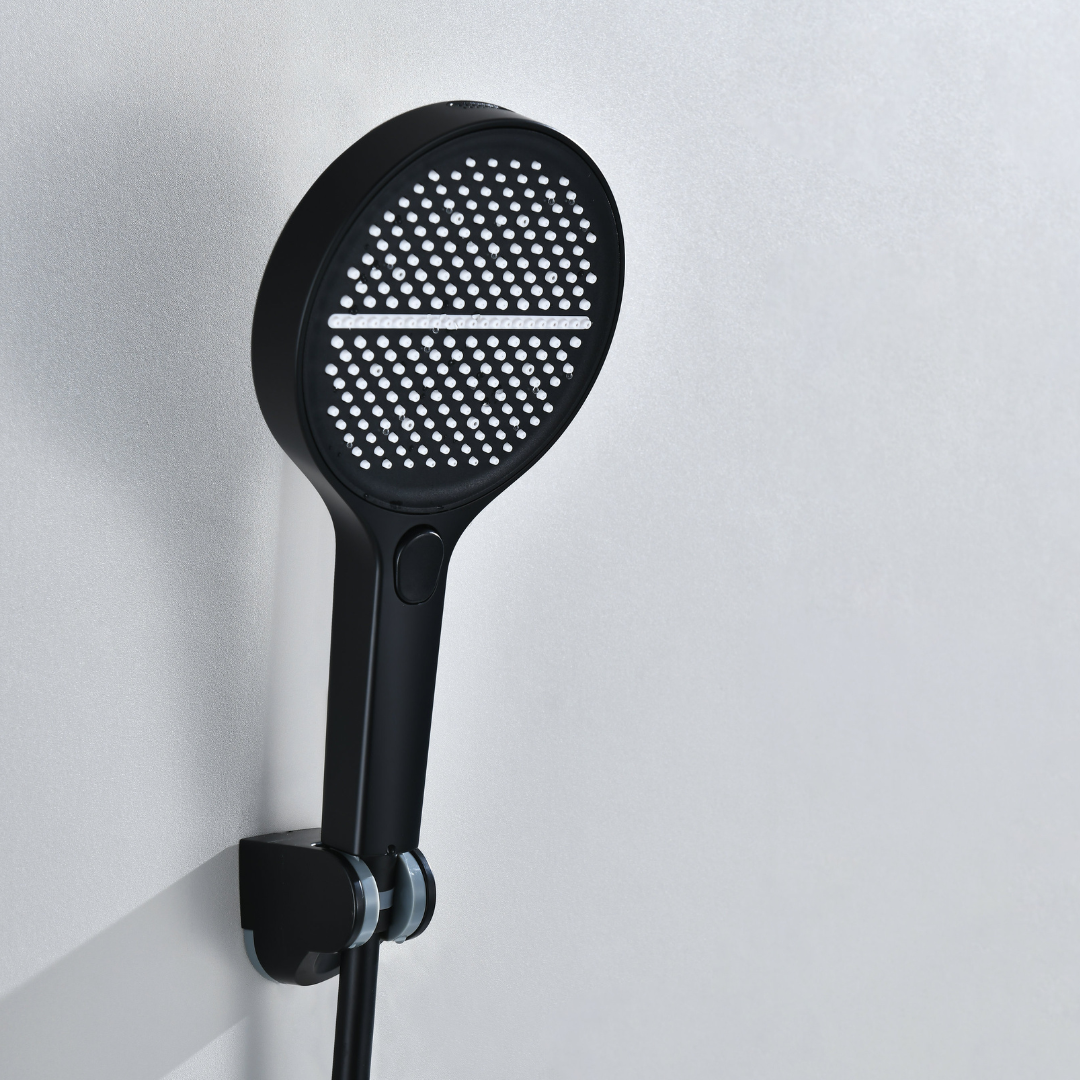 Douchepaneel Elena - LED - Digitaal display - Matte black