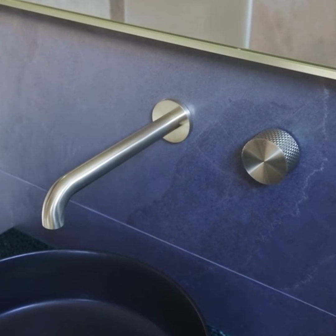 Robinet de lavabo encastré Valencia – Progressif - Or brossé