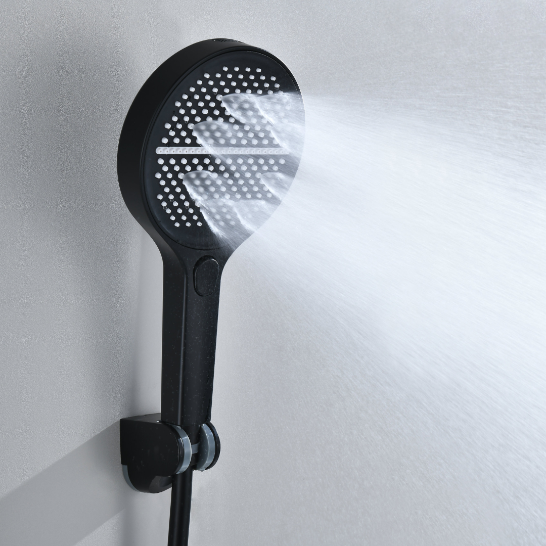 Douchepaneel Elena - LED - Digitaal display - Matte black