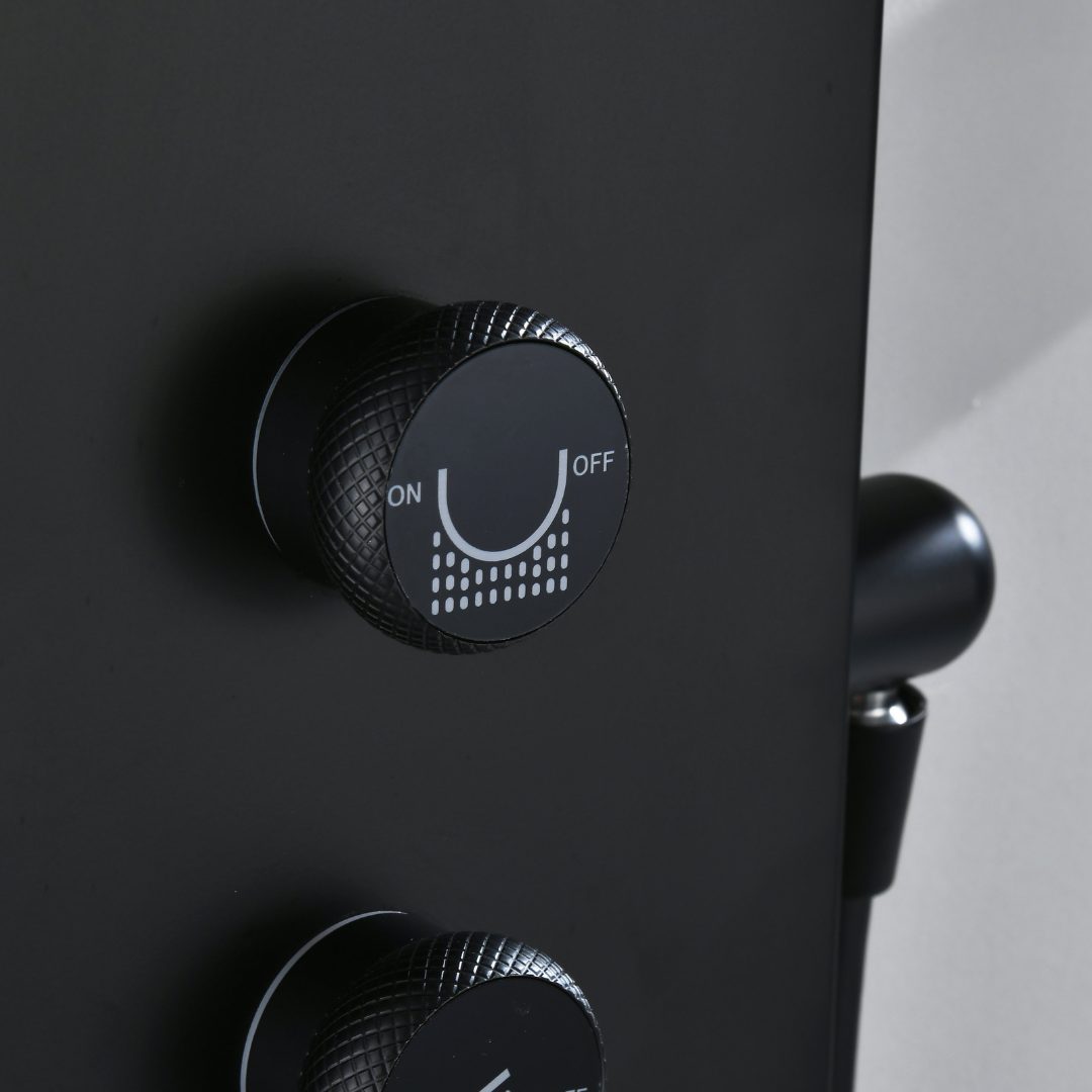 Douchepaneel Elena - LED - Digitaal display - Matte black