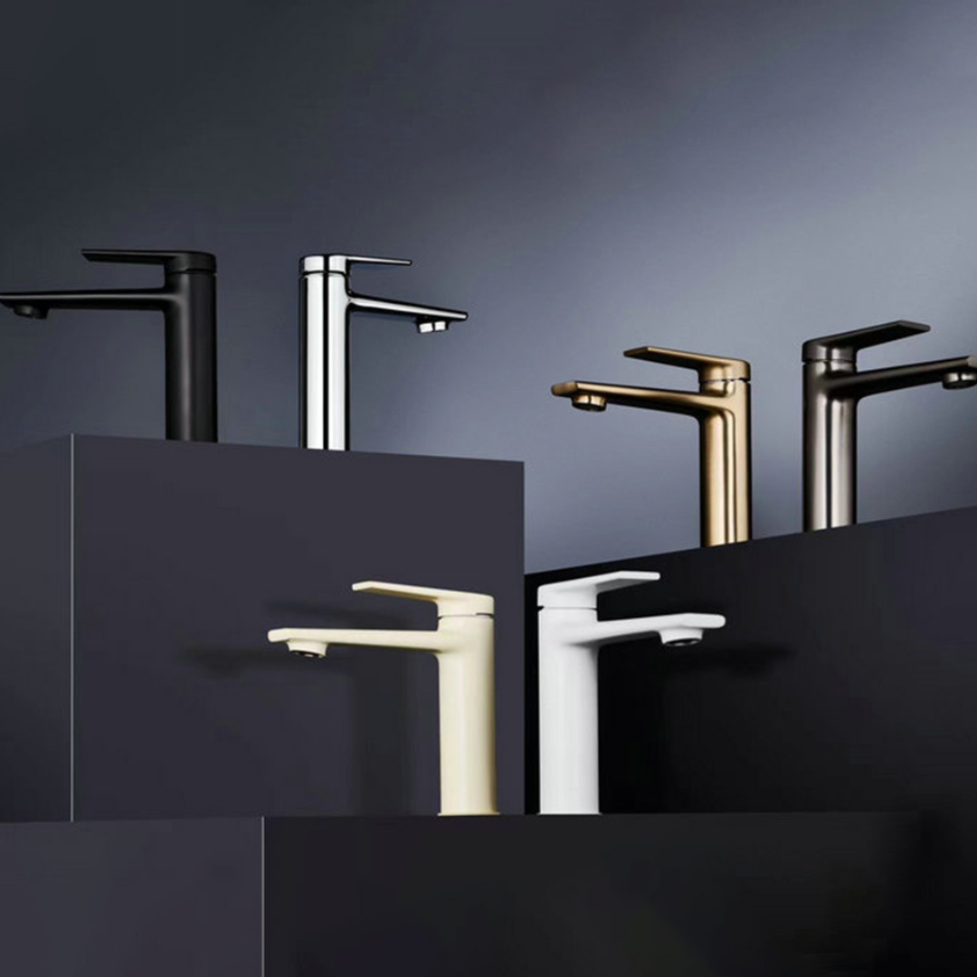 Opbouw wastafelkraan Diego – Matte white - 15 × 13,7 × 4,4 cm