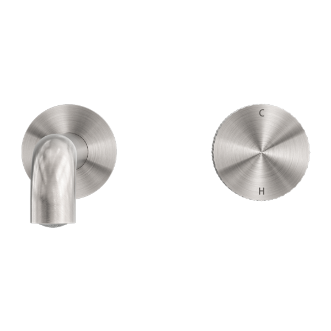Robinet de lavabo encastré Valencia – Progressif - Nickel brossé