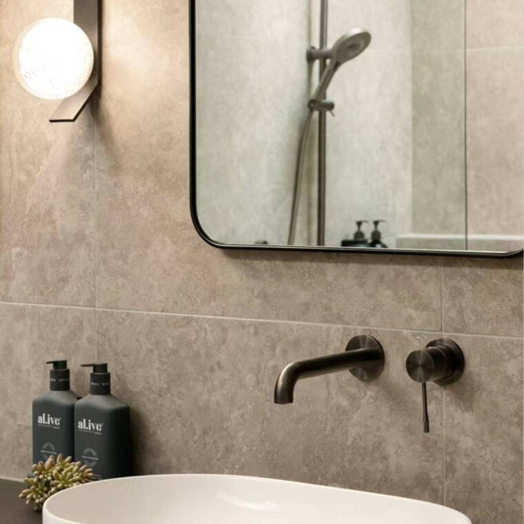 Robinet de lavabo encastré Valencia – Sans plaque arrière - Graphite
