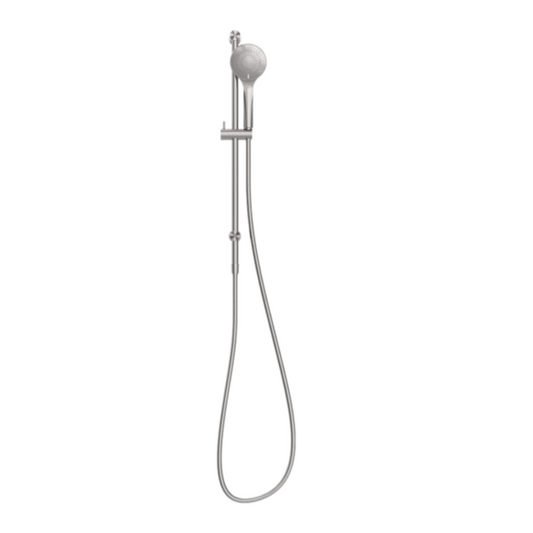 Douche à main avec barre coulissante - Valencia – Douche à air - Nickel brossé