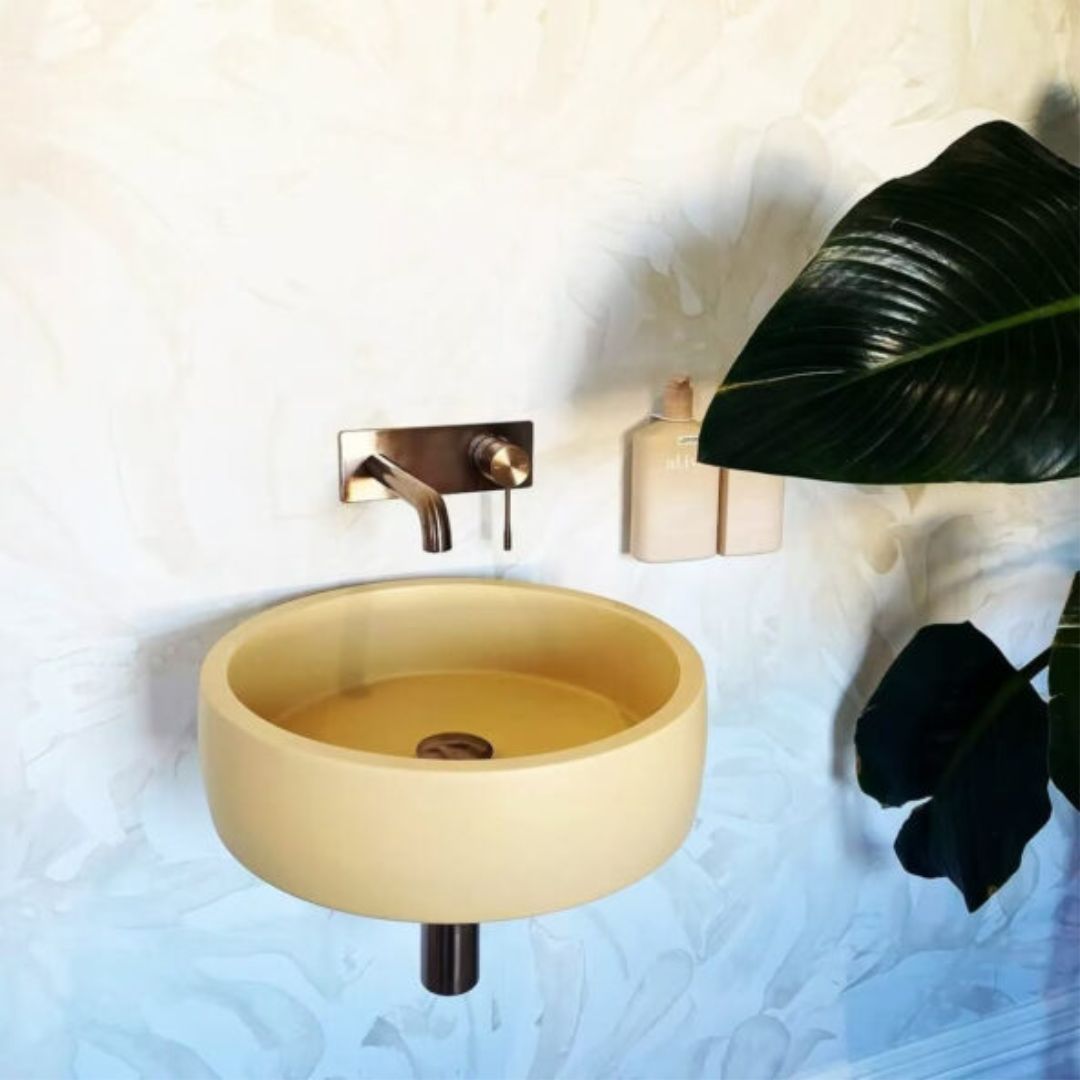 Robinet de lavabo encastré Valencia – Or brossé