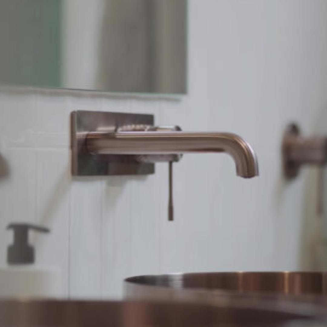 Robinet de lavabo encastré Valencia – Bronze brossé