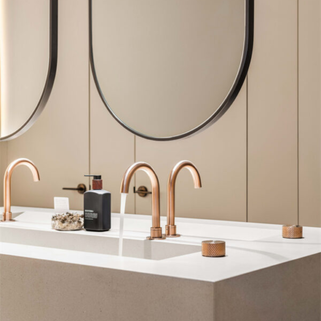 Robinet de lavabo encastré Valencia – 2 trous - Graphite