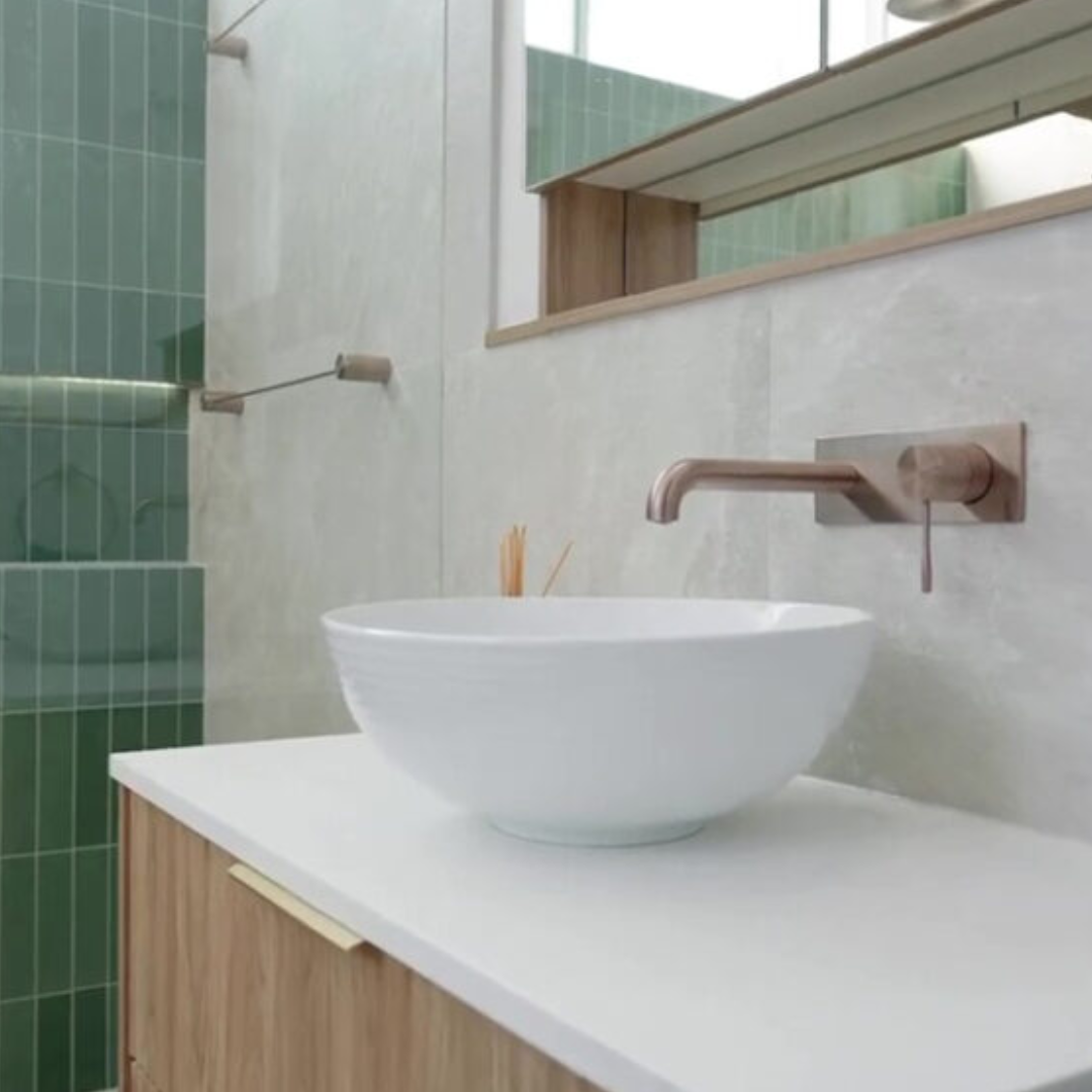 Robinet de lavabo encastré Valencia – Bronze brossé