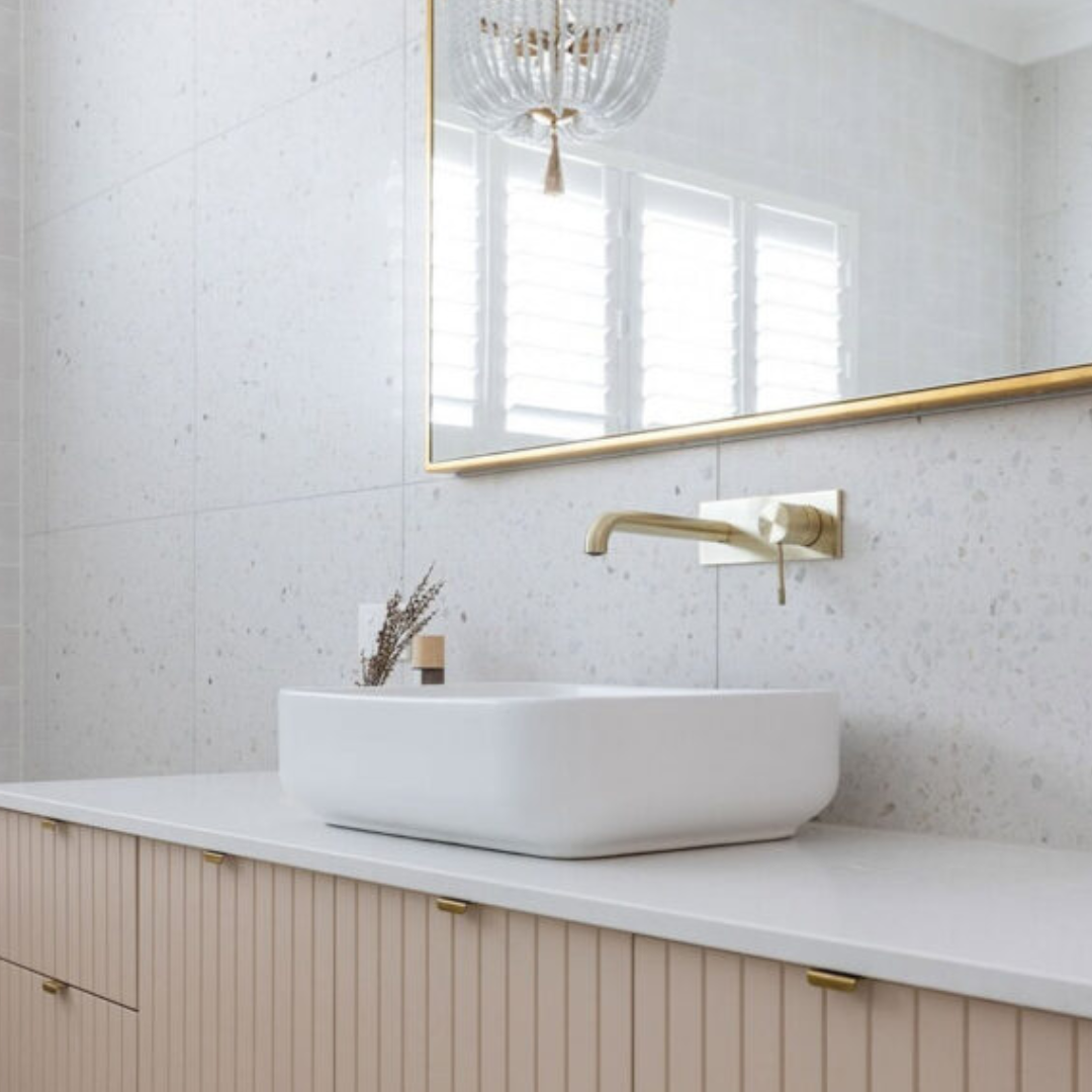 Robinet de lavabo encastré Valencia – Nickel brossé