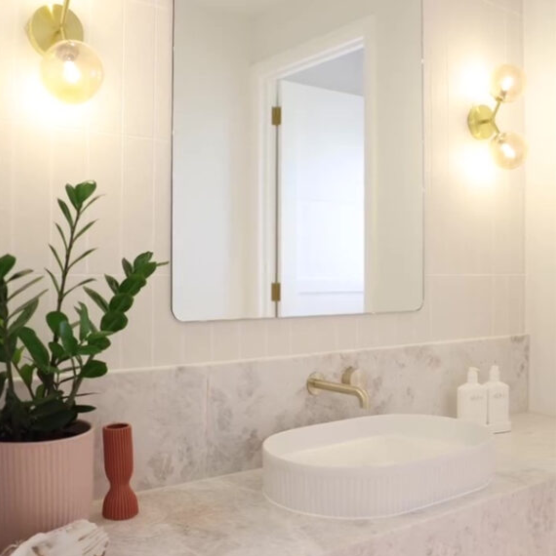 Robinet de lavabo encastré Valencia – Progressif - Or brossé