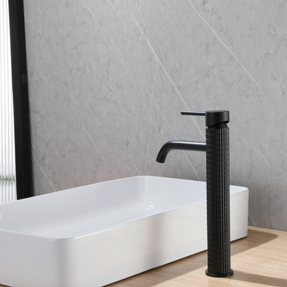 Robinet de lavabo haut Angelica - Noir mat