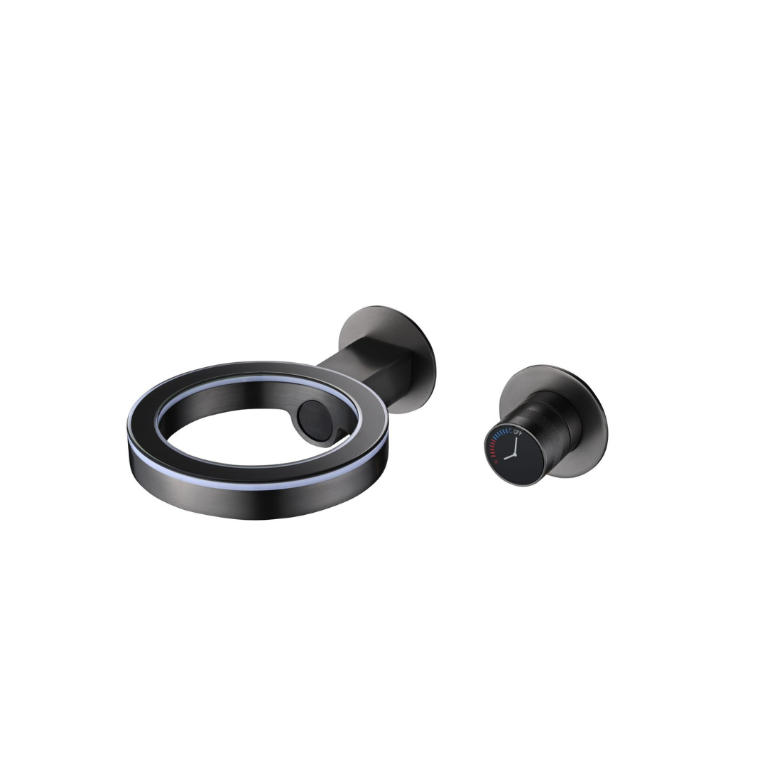 Robinet de lavabo haut Angelica - Noir mat