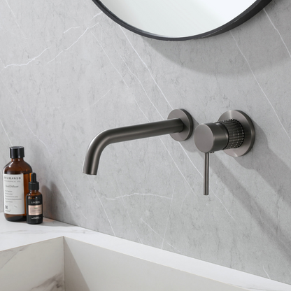Robinet de lavabo encastré Angelica - Gris gunmetal