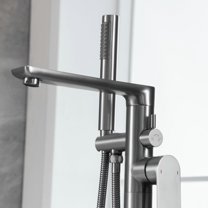 Robinet de baignoire indépendant Emilia - Gris gunmetal