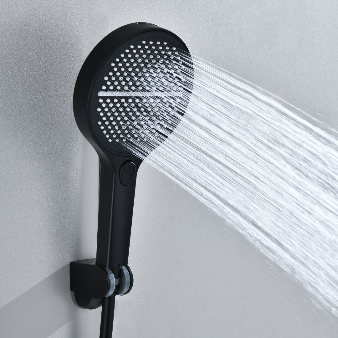 Robinet de baignoire indépendant Lisandro – Sortie d'eau en cascade – Nickel brossé
