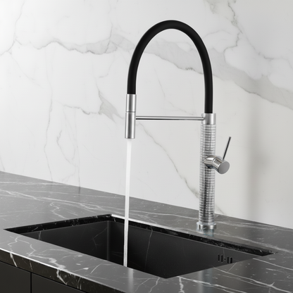 Semi-professionele Keukenkraan Angelica – Uittrekbare Uitloop – Chrome - 52.9 × 24.9 × 5.5 cm