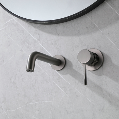 Robinet de lavabo encastré Angelica - Gris gunmetal
