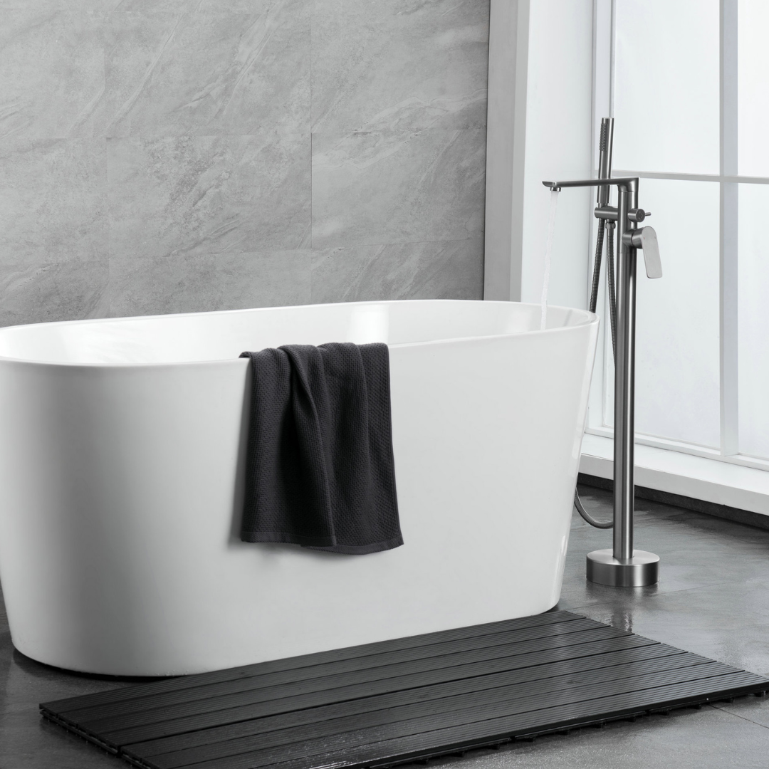 Robinet de baignoire indépendant Emilia - Gris gunmetal