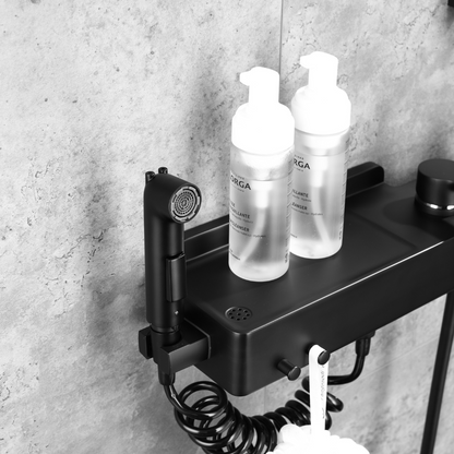 Inbouw Regendoucheset - Bruno - Black