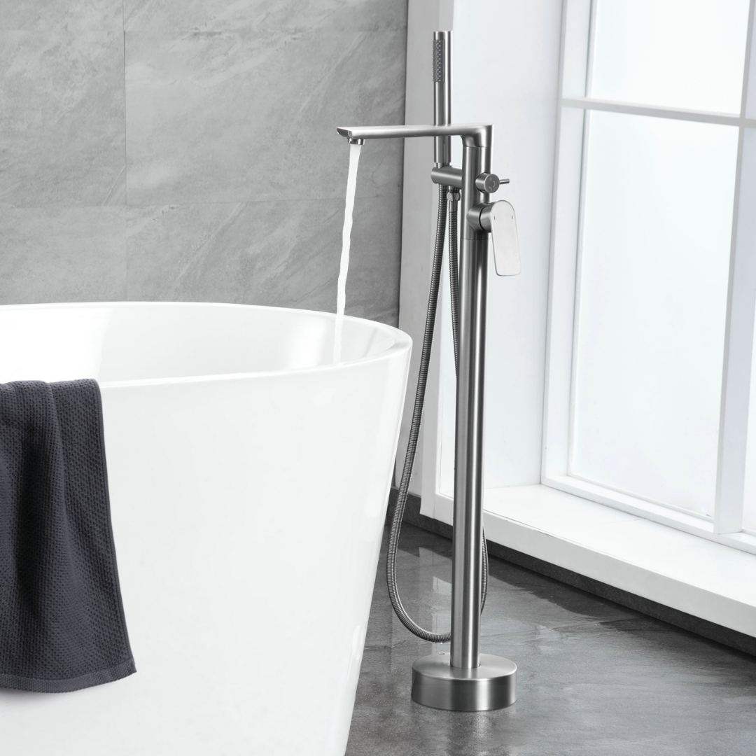 Robinet de baignoire indépendant Emilia - Gris gunmetal