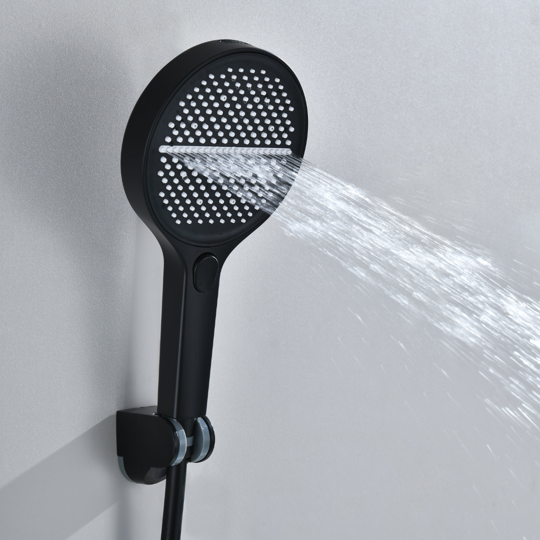 Robinet de baignoire indépendant Lisandro – Sortie d'eau en cascade – Nickel brossé