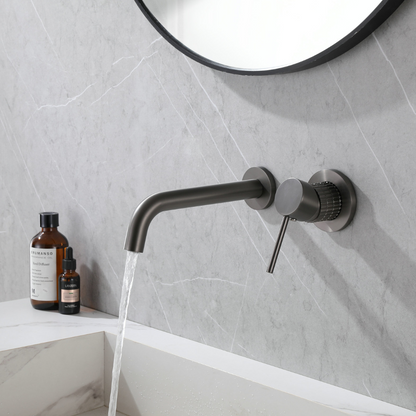 Robinet de lavabo encastré Angelica - Gris gunmetal