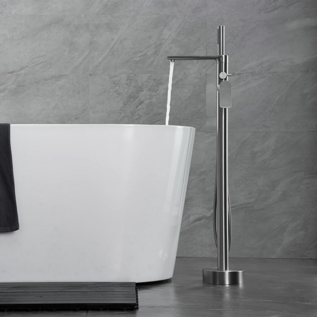 Robinet de baignoire indépendant Emilia - Gris gunmetal