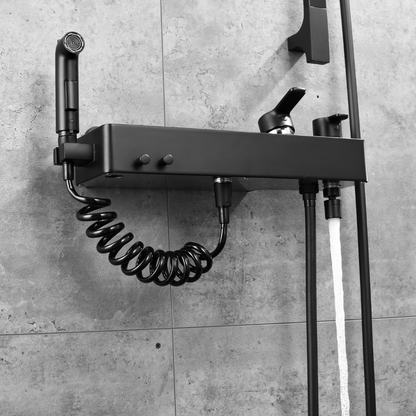 Inbouw Regendoucheset - Bruno - Black