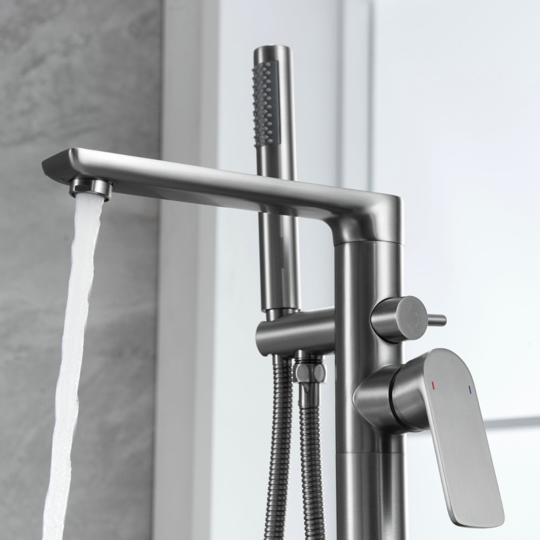 Robinet de baignoire indépendant Emilia - Gris gunmetal