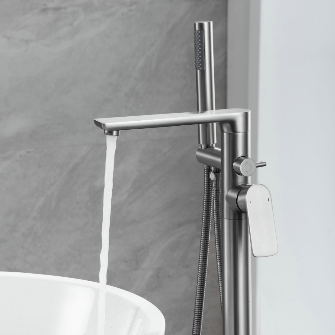 Robinet de baignoire indépendant Emilia - Gris gunmetal