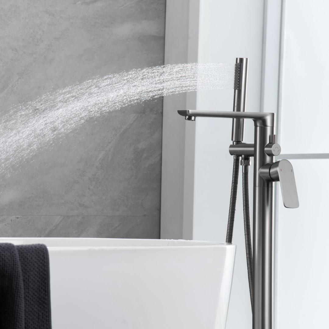 Robinet de baignoire indépendant Emilia - Gris gunmetal