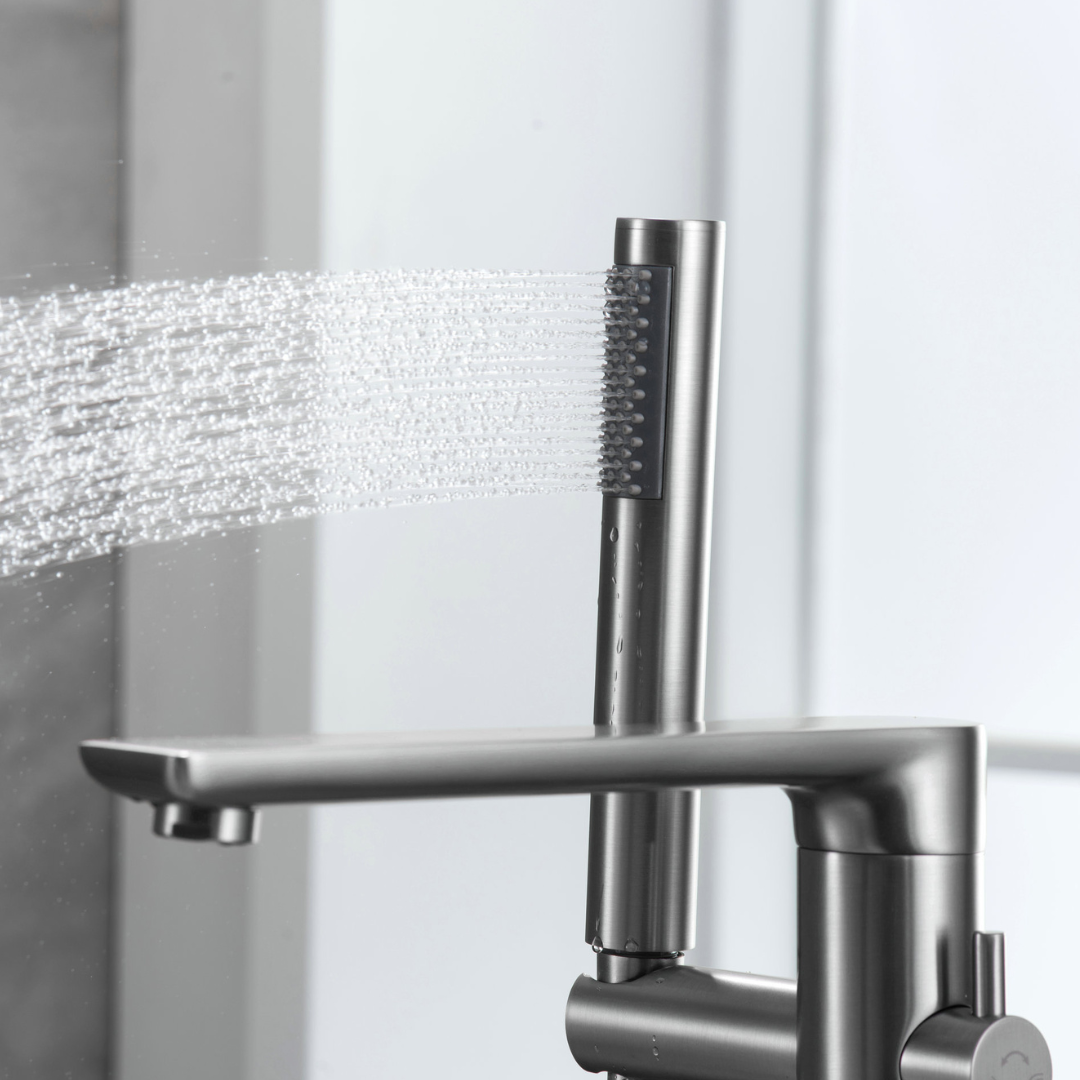 Robinet de baignoire indépendant Emilia - Gris gunmetal