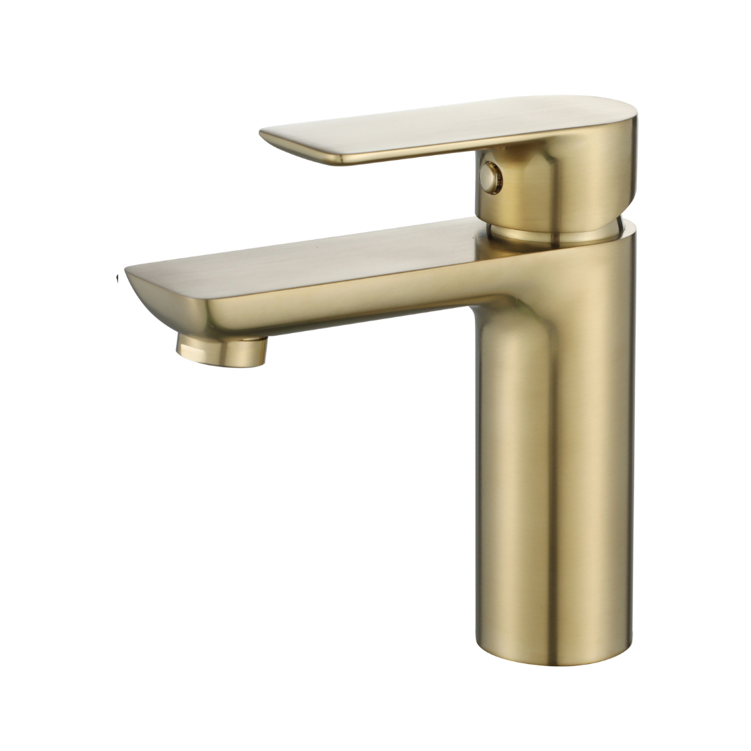 Robinet de baignoire indépendant Lisandro – Sortie d'eau en cascade – Nickel brossé