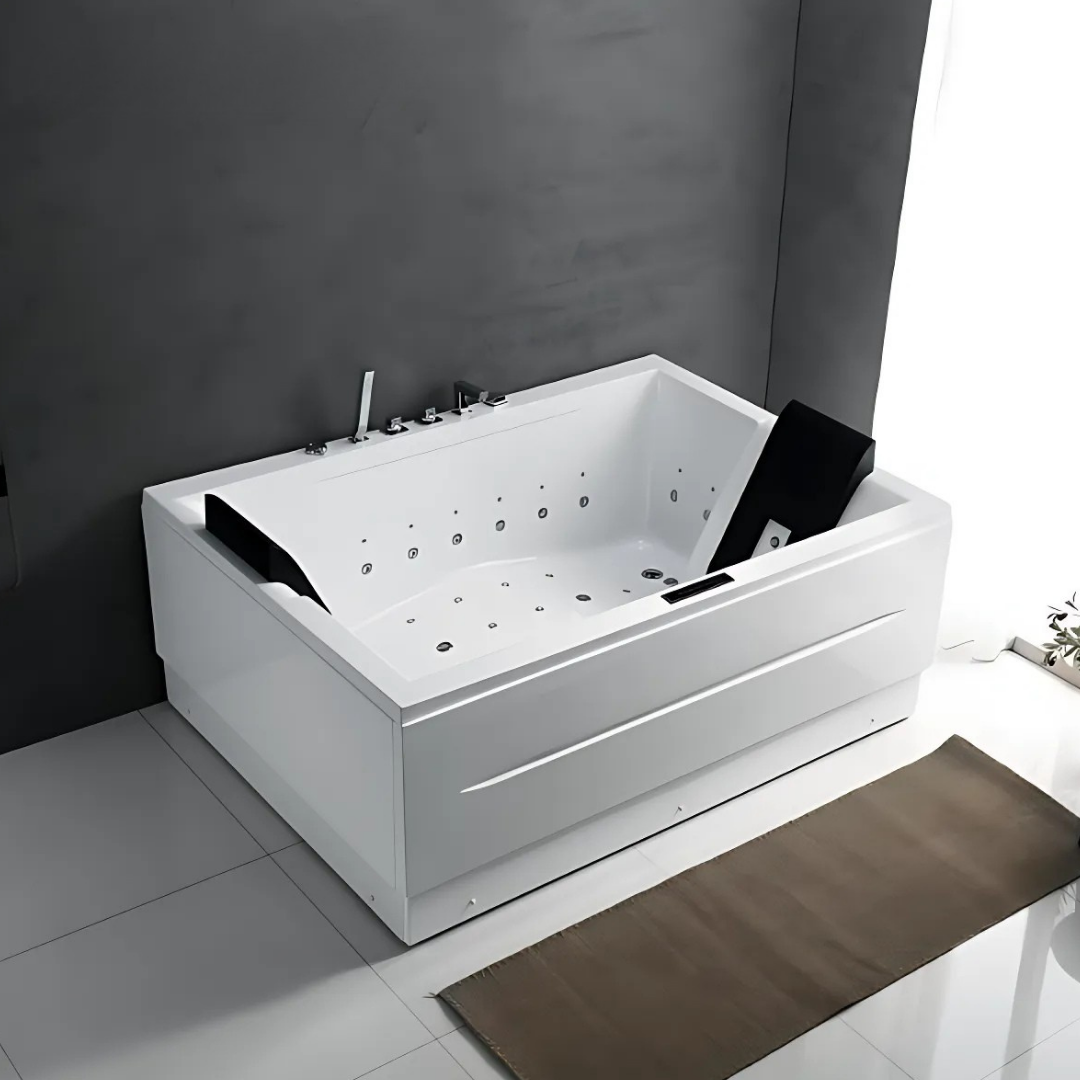 Opbouw Massagebad – Dubaï – Glans Blanc – 160x110x60 cm