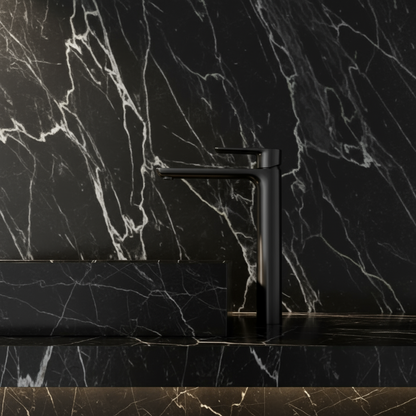 Hoge wastafelkraan  – Silvio – Gunmetal grey - 31,5 × 19 × 4,5 cm