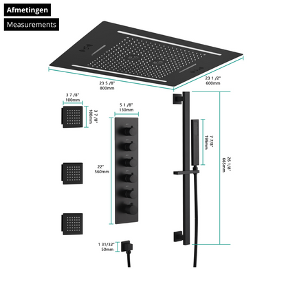 Robinet de lavabo haut Angelica - Noir mat