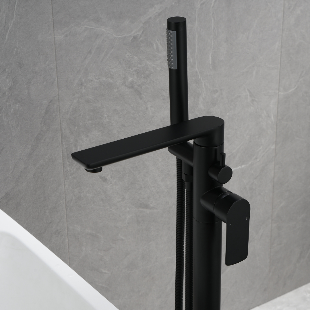 Robinet de baignoire indépendant Emilia - Noir mat