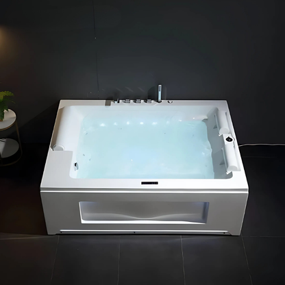 Opbouw Massagebad – Valencia – Glans Blanc – 190x142x65 cm