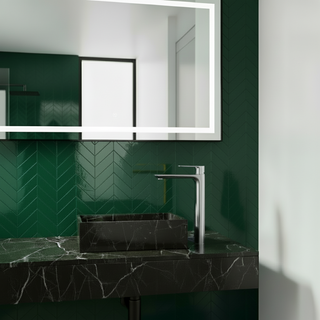 Hoge wastafelkraan  – Silvio – Chrome - 31,5 × 19 × 4,5 cm