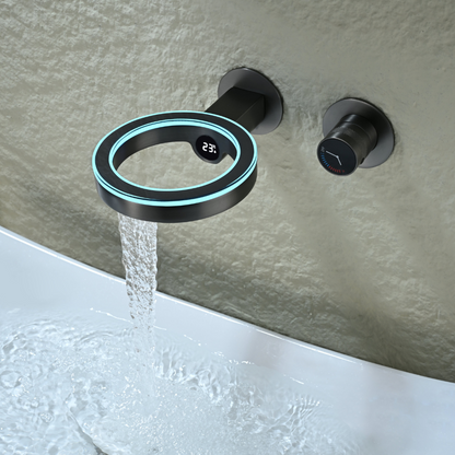 Robinet de lavabo haut Angelica - Noir mat