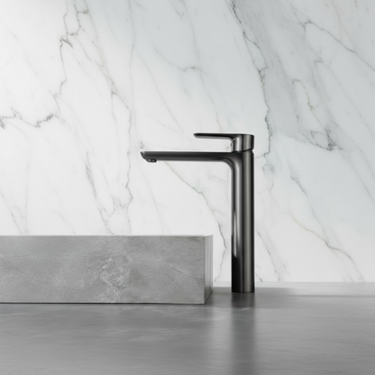 Hoge wastafelkraan  – Silvio – Gunmetal grey - 31,5 × 19 × 4,5 cm