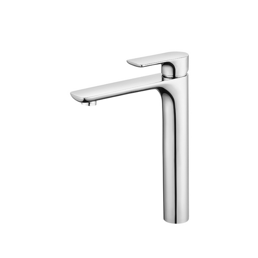 Robinet de baignoire indépendant Lisandro – Sortie d'eau en cascade – Nickel brossé