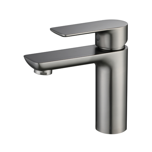 Robinet de baignoire indépendant Lisandro – Sortie d'eau en cascade – Nickel brossé