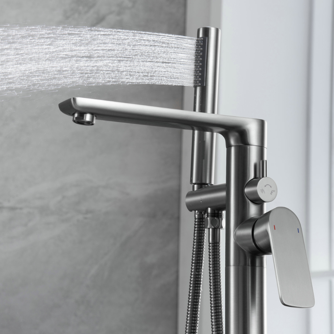 Robinet de baignoire indépendant Emilia - Gris gunmetal