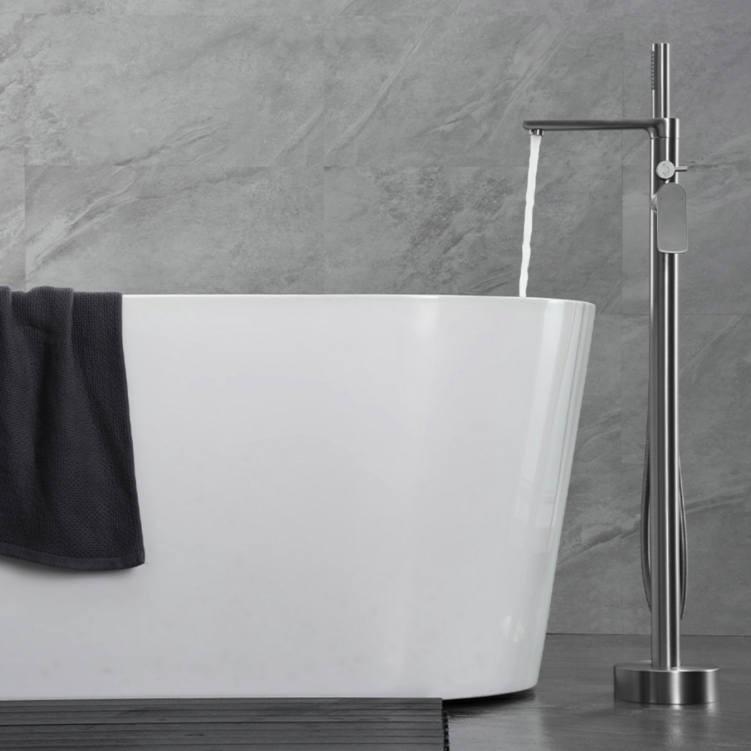 Robinet de baignoire indépendant Emilia - Gris gunmetal