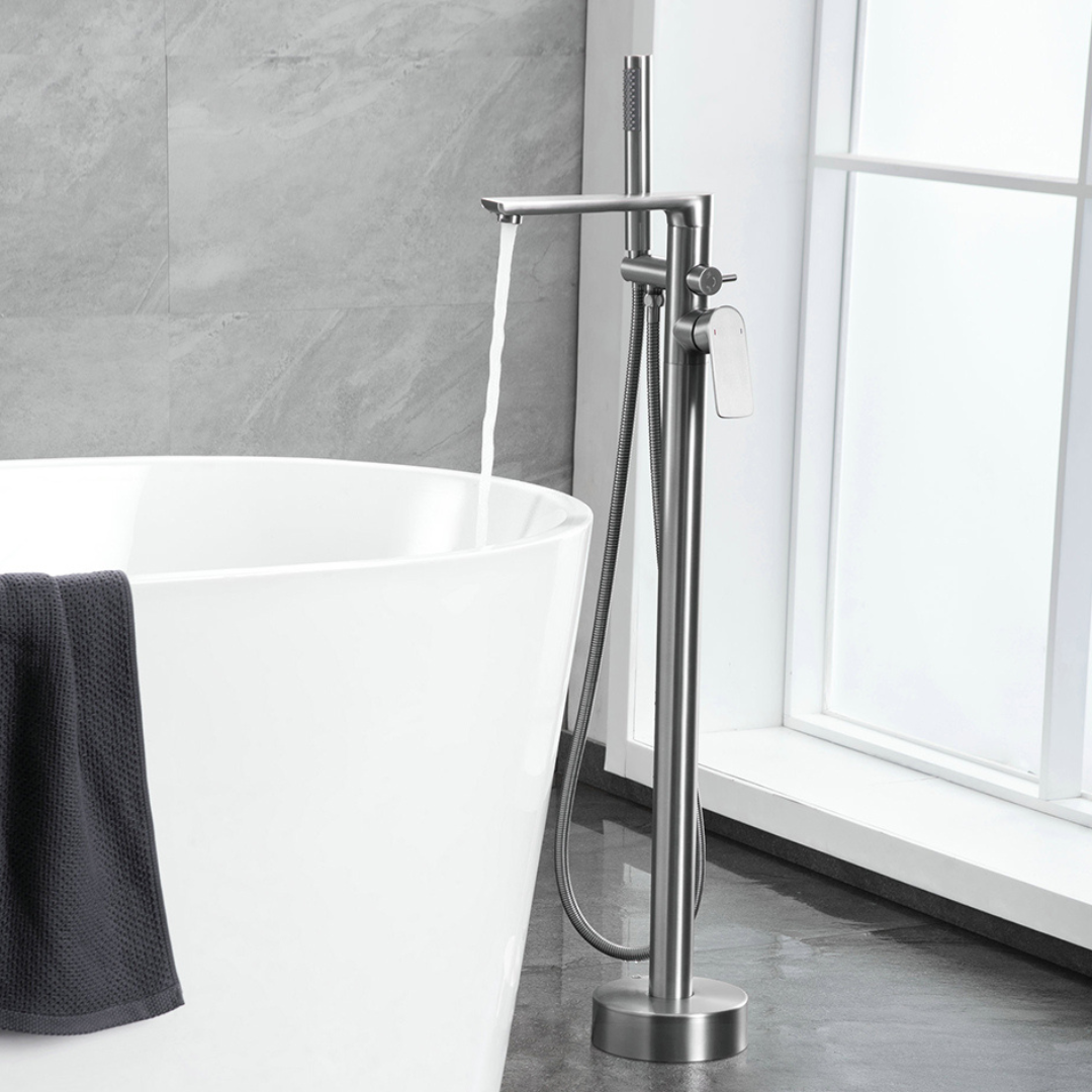 Robinet de baignoire indépendant Emilia - Gris gunmetal