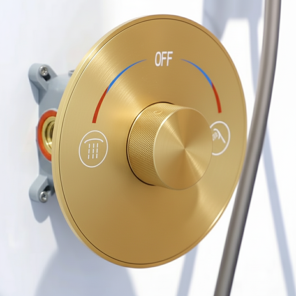 Inbouw Regendoucheset Amalia - Brushed gold