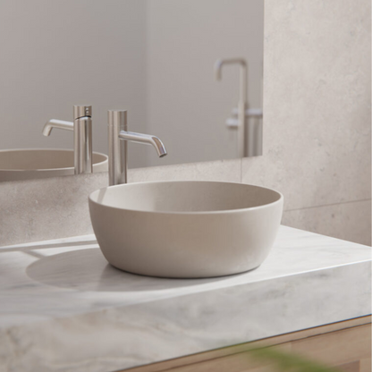 Hoge wastafelkraan Capri - Greeploos - 1-Gats - Brushed bronze