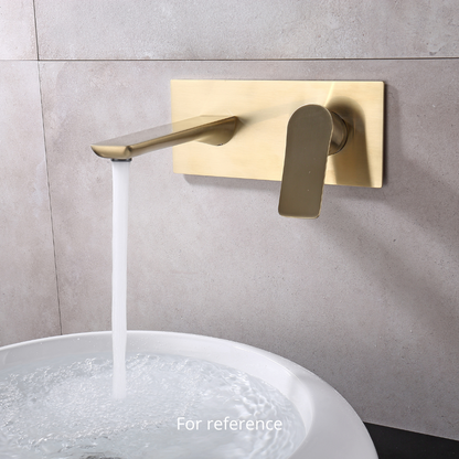 Robinet de baignoire indépendant Lisandro – Sortie d'eau en cascade – Nickel brossé